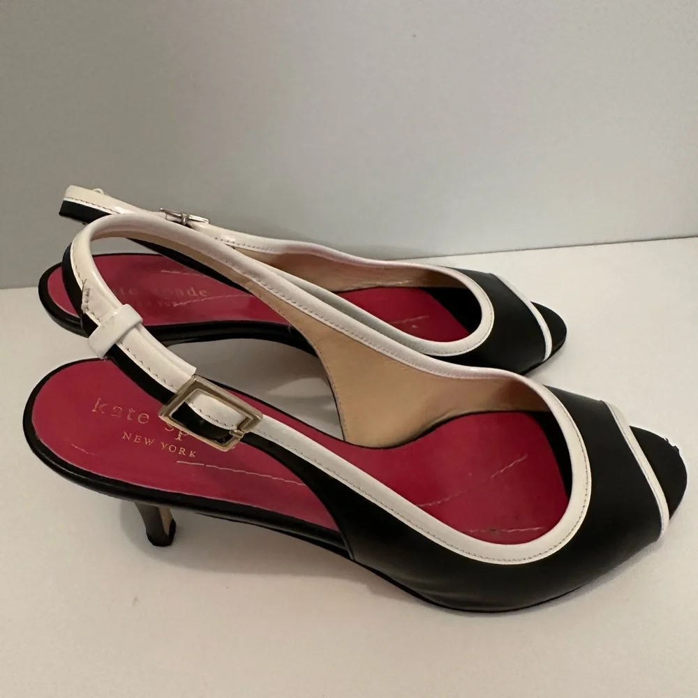 Kate spade open toe sling back kitten heel size 6M